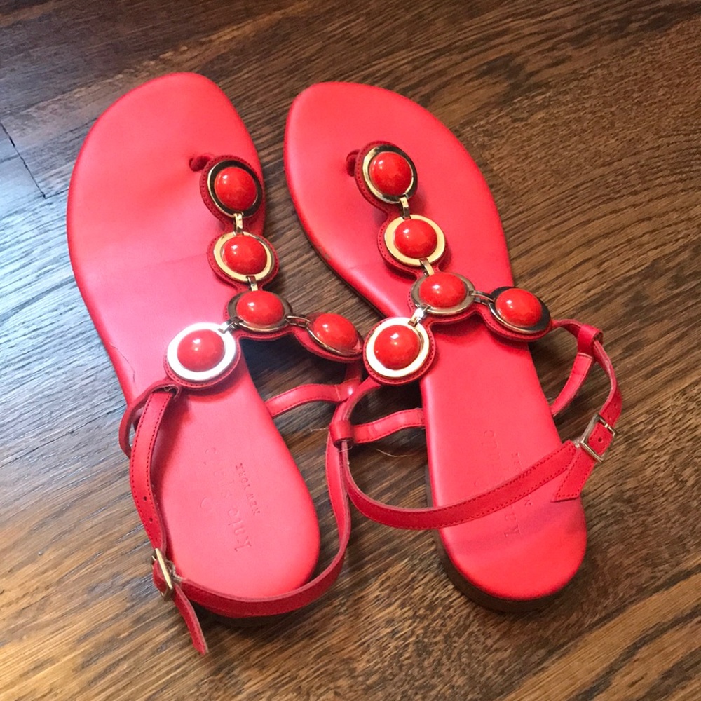Kate Spade size 10 strappy embellished sandals